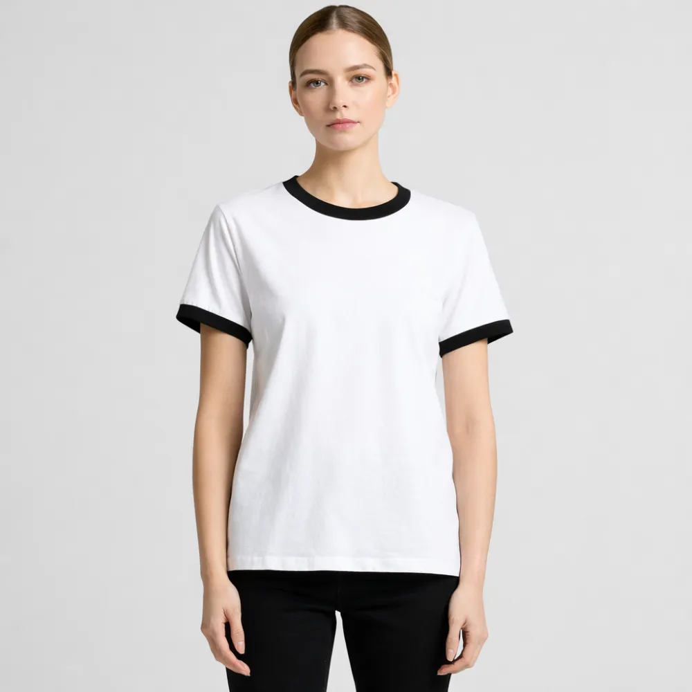 Футболка классическая двухцветная ДЕЙЛИ, Цвет: Белый, Размер: XS, изображение 5