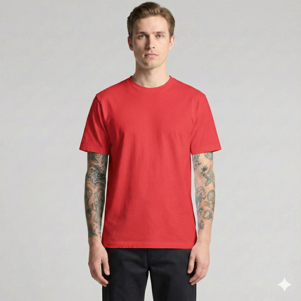 Футболка мужская классическая DAILY, Цвет: Красный, Размер: XS