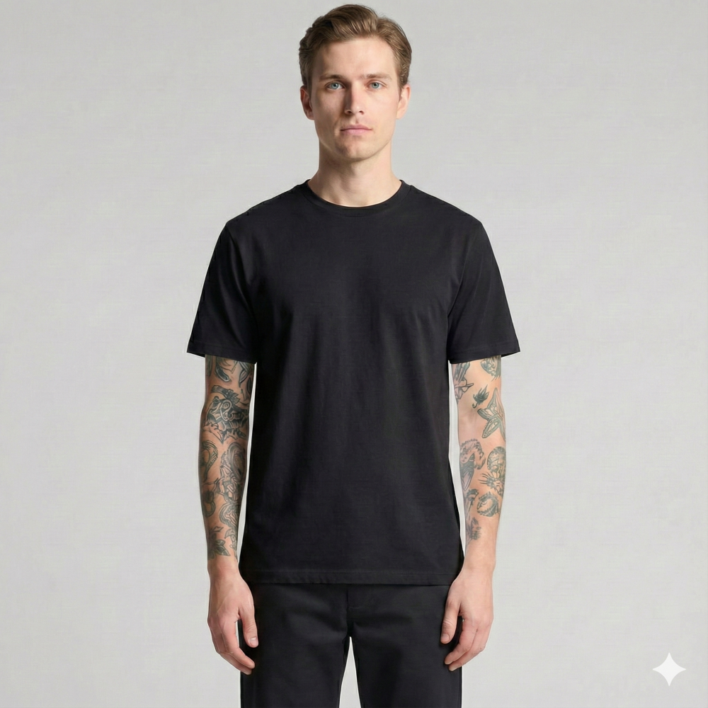 Футболка мужская классическая DAILY, Цвет: Черный, Размер: S