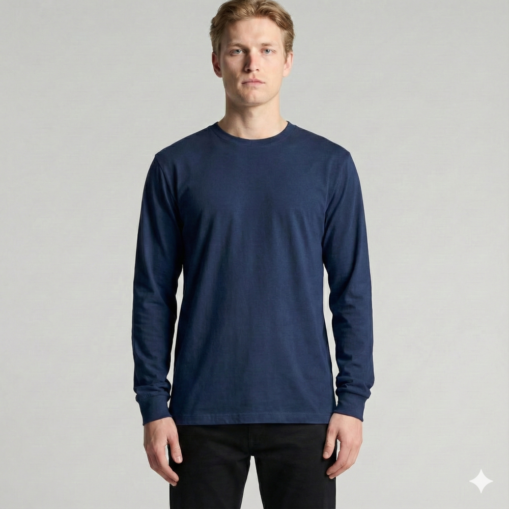 Лонгслив мужской DAILY, Цвет: Темно-синий, Размер: XS