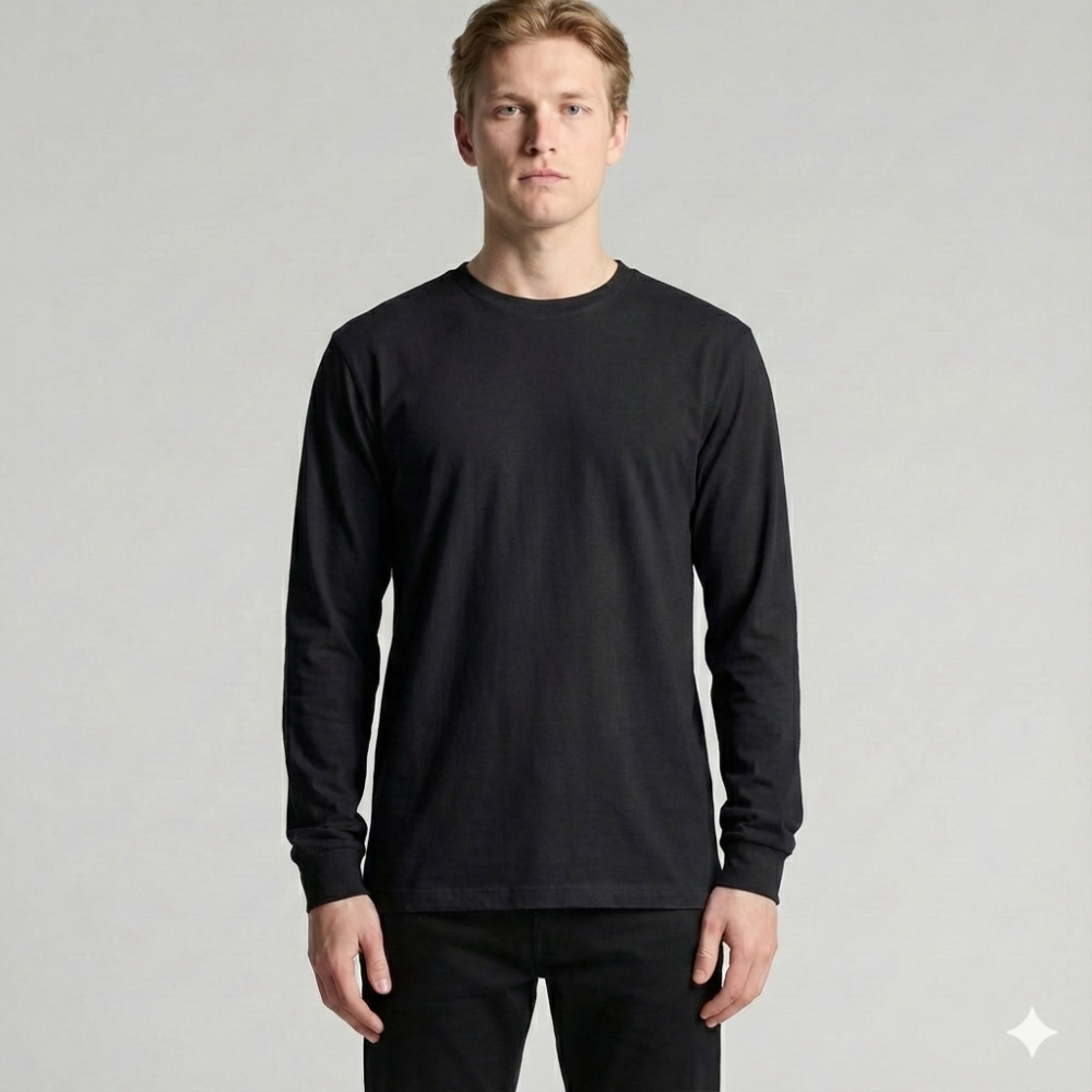 Лонгслив мужской DAILY, Цвет: Черный, Размер: XS
