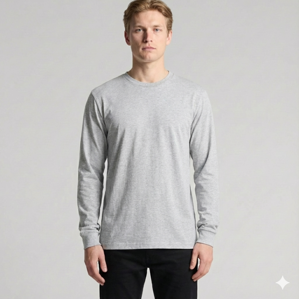 Лонгслив мужской DAILY, Цвет: Светло-серый меланж, Размер: M