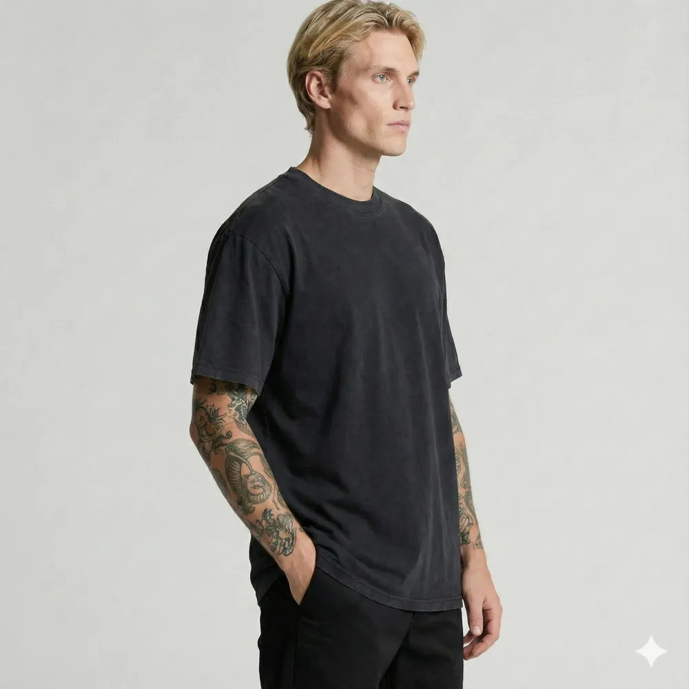 Футболка мужская классическая КЛАССИК, Цвет: Черный, Размер: XS, изображение 2