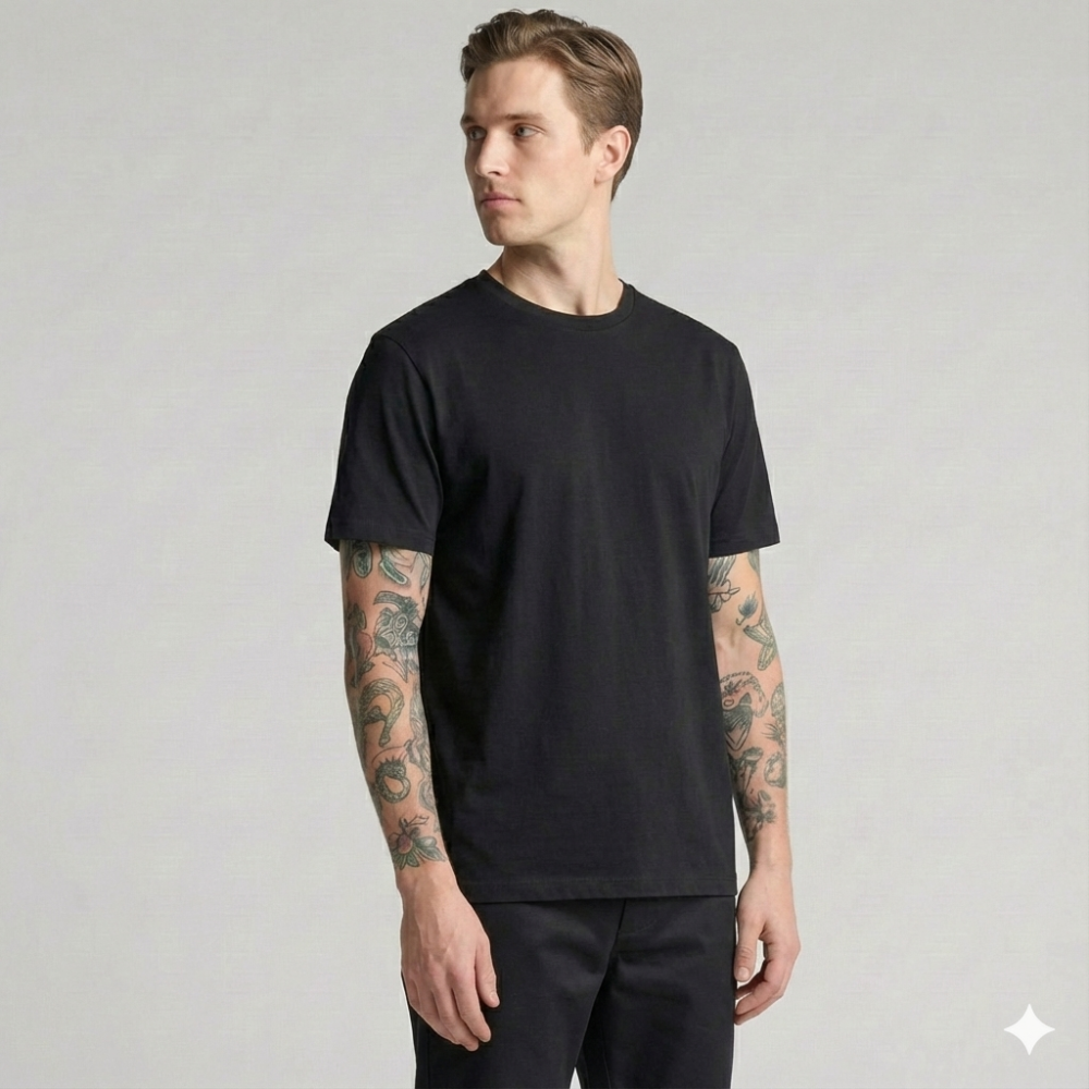 Футболка мужская классическая DAILY, Цвет: Черный, Размер: S, изображение 2