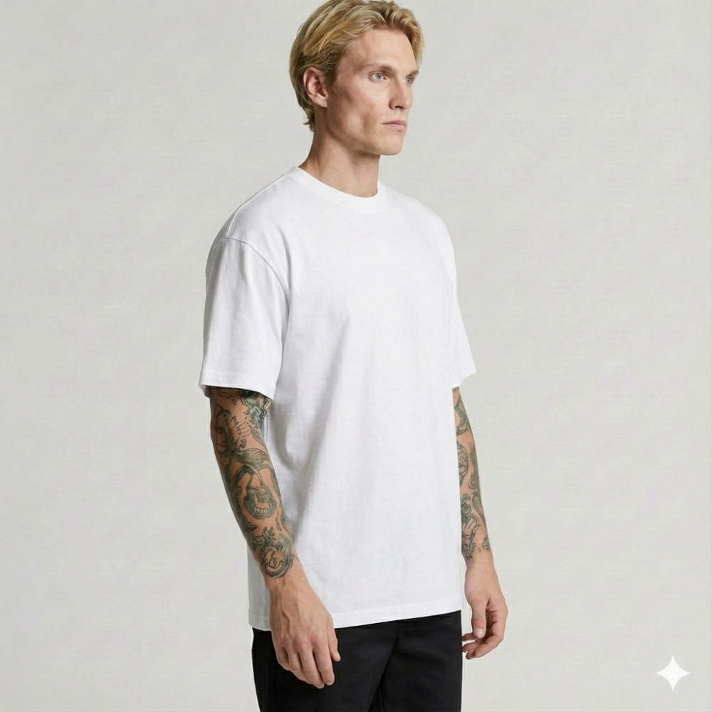 Футболка мужская классическая CLASSIK, Цвет: Белый, Размер: S, изображение 2