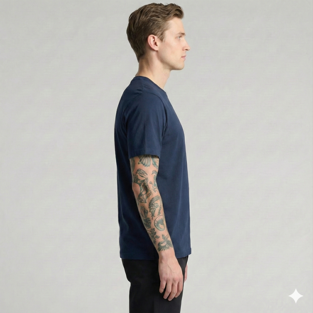Футболка мужская классическая DAILY, Цвет: Темно-синий, Размер: 2XL, изображение 3
