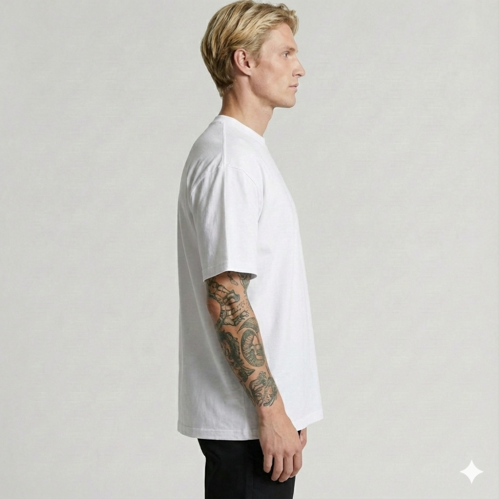 Футболка мужская классическая CLASSIK, Цвет: Белый, Размер: XS, изображение 3