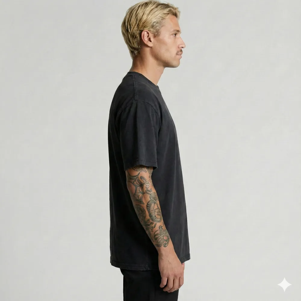 Футболка мужская классическая КЛАССИК, Цвет: Черный, Размер: XS, изображение 3