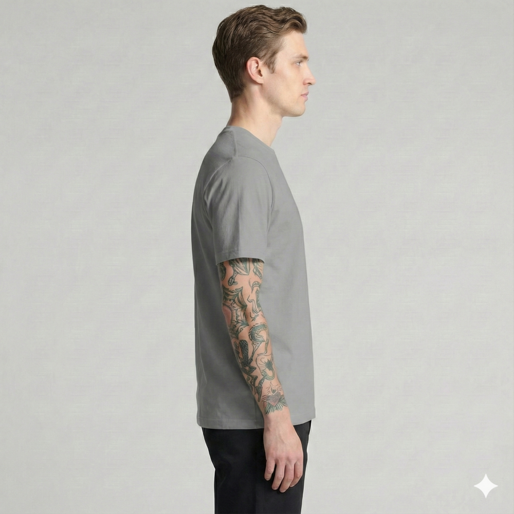 Футболка мужская классическая DAILY, Цвет: Серый, Размер: 2XL, изображение 3