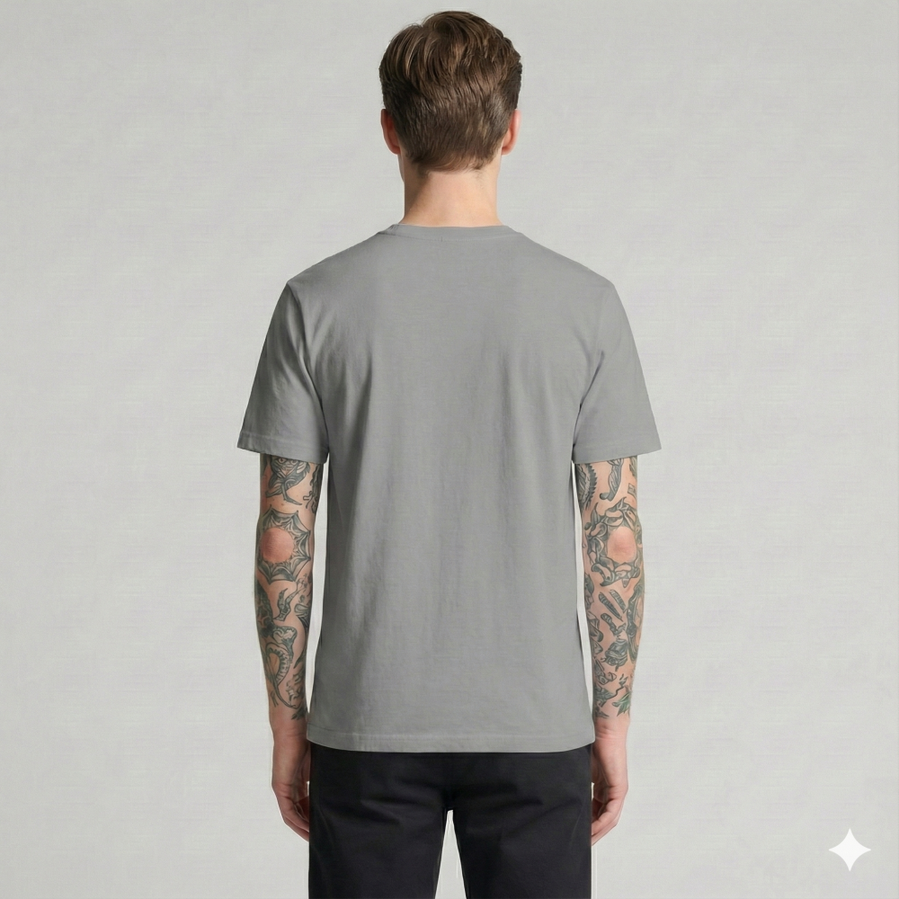 Футболка мужская классическая DAILY, Цвет: Серый, Размер: M, изображение 4