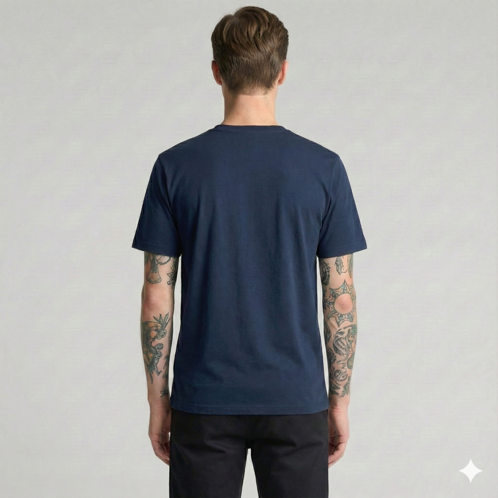 Футболка мужская классическая DAILY, Цвет: Темно-синий, Размер: 2XL, изображение 4