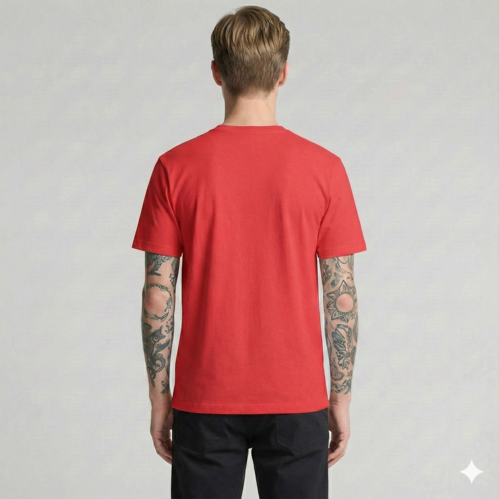 Футболка мужская классическая DAILY, Цвет: Красный, Размер: 2XL, изображение 4