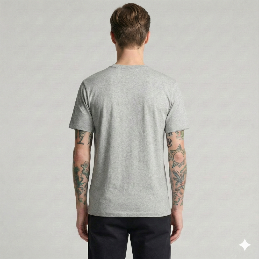 Футболка мужская классическая DAILY, Цвет: Светло-серый меланж, Размер: M, изображение 4