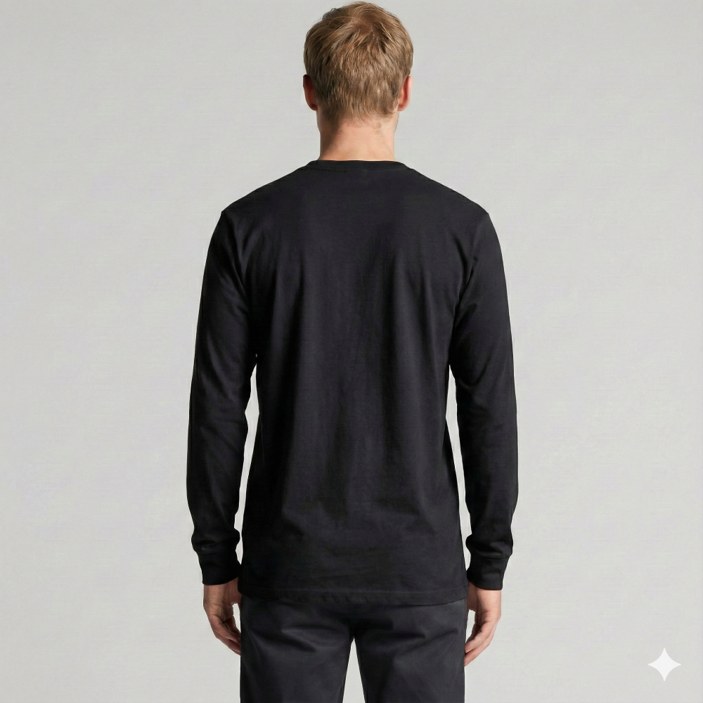 Лонгслив мужской DAILY, Цвет: Черный, Размер: M, изображение 4