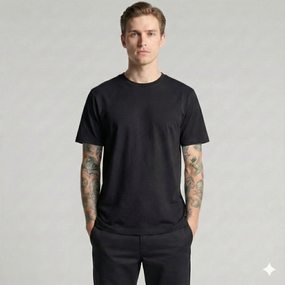 Футболка мужская классическая DAILY, Цвет: Черный, Размер: M, изображение 5
