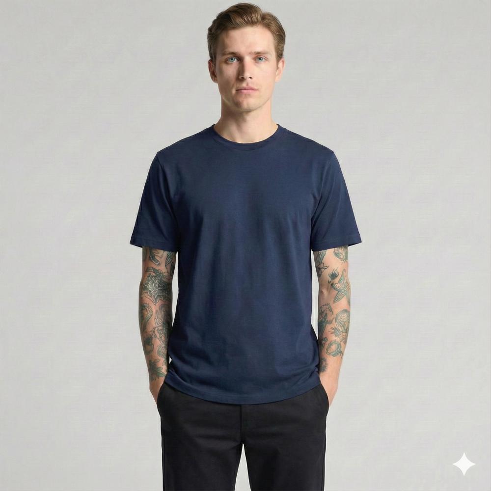 Футболка мужская классическая DAILY, Цвет: Темно-синий, Размер: L, изображение 5