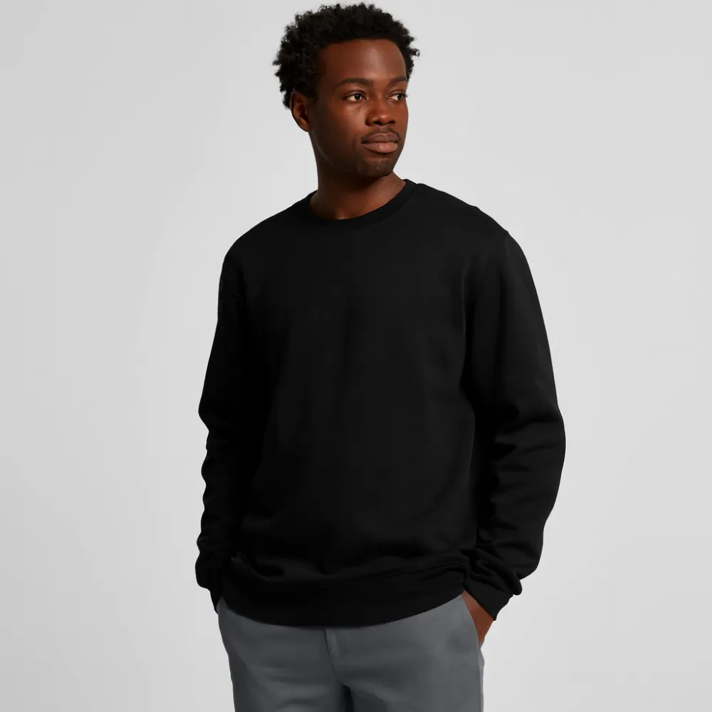 Свитшот мужской ESSENTIAL петля, Цвет: Черный, Размер: S
