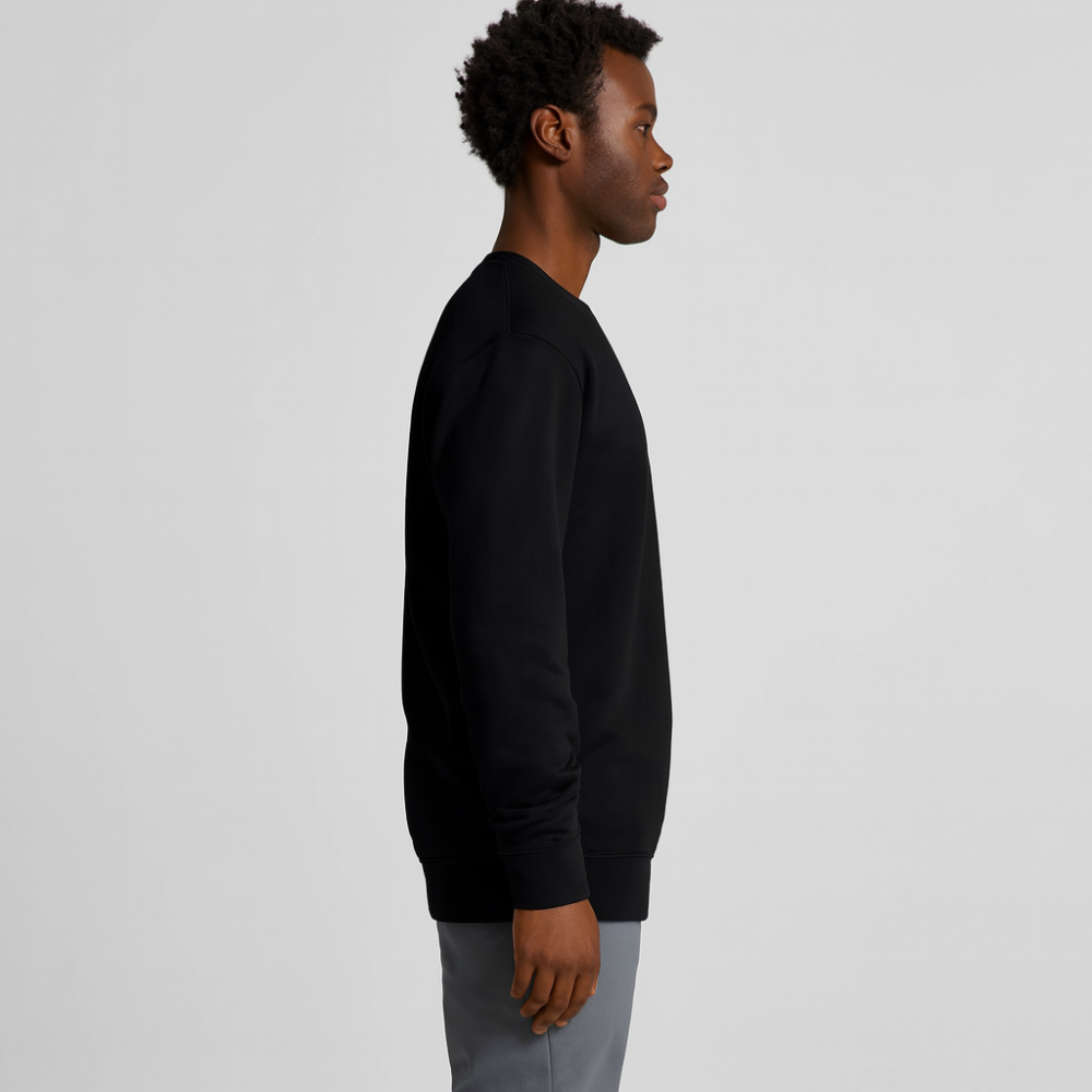 Свитшот мужской ESSENTIAL петля, Цвет: Черный, Размер: S, изображение 3