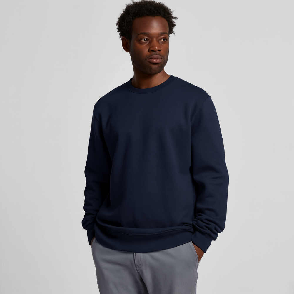 Свитшот мужской ESSENTIAL петля, Цвет: Темно-синий, Размер: M