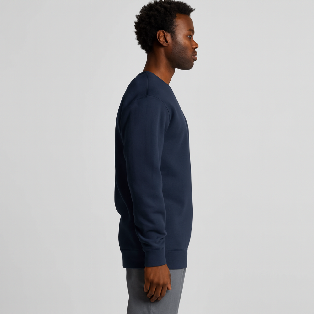 Свитшот мужской ESSENTIAL петля, Цвет: Темно-синий, Размер: M, изображение 3