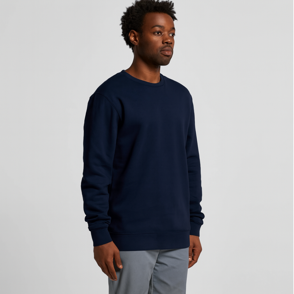 Свитшот мужской ESSENTIAL петля, Цвет: Темно-синий, Размер: M, изображение 2