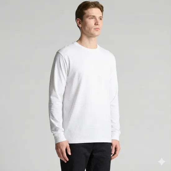 Лонгслив мужской DAILY, Цвет: Белый, Размер: XS, изображение 2
