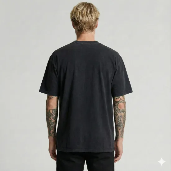 Футболка мужская классическая CLASSIK, Цвет: Черный, Размер: XS, изображение 4